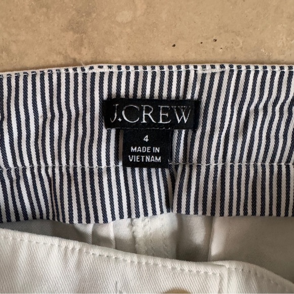 J Crew White 4 Inch Heritage Chino Short Womens Size 4 Cotton - Picture 10 of 11
